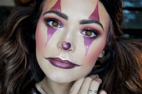 cute halloween clown makeup|easy clown halloween makeup tutorial.